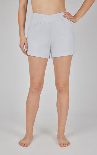 Lux Crossover Waistband 4" Side Pocket Short