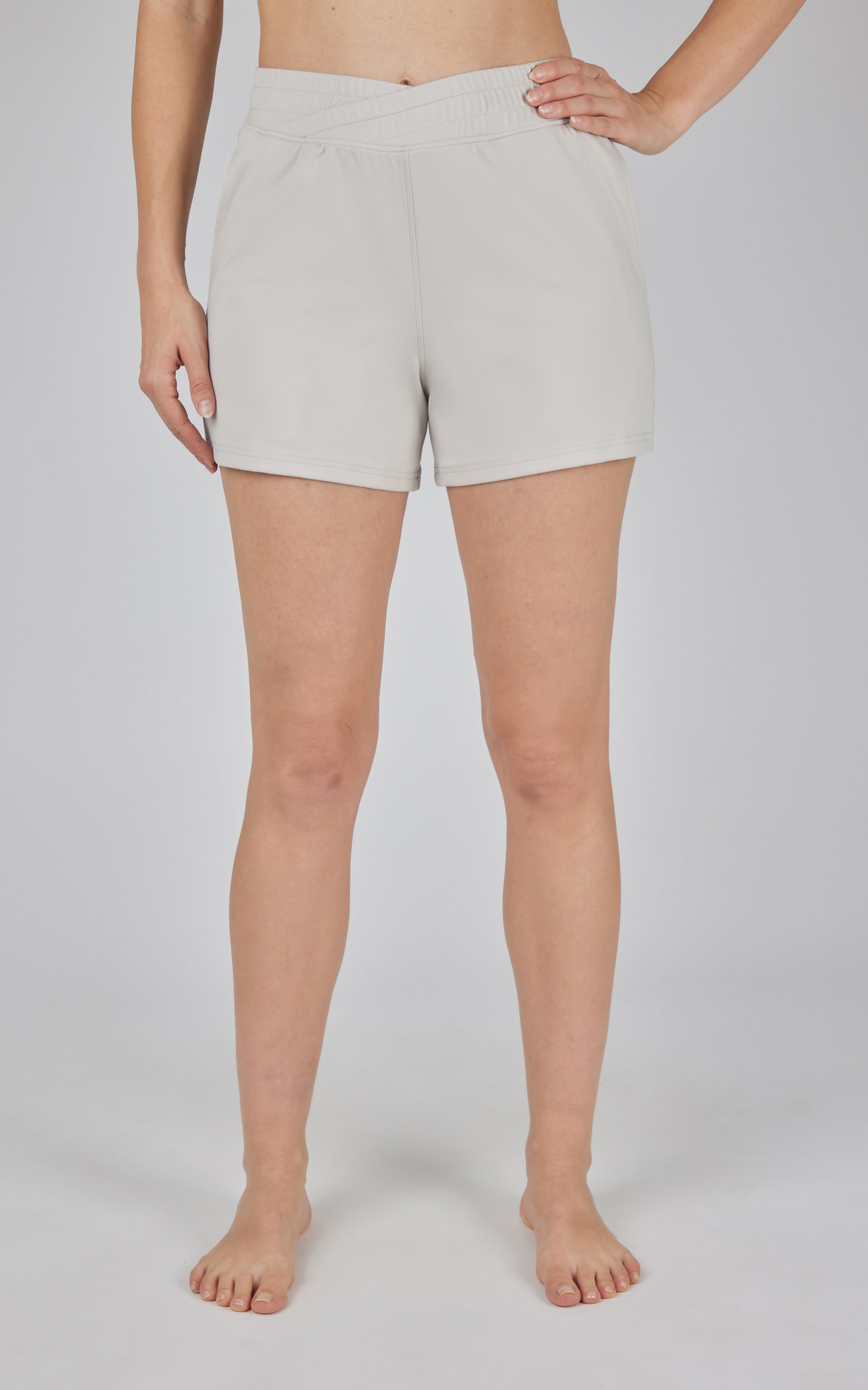 Lux Crossover Waistband 4" Side Pocket Short