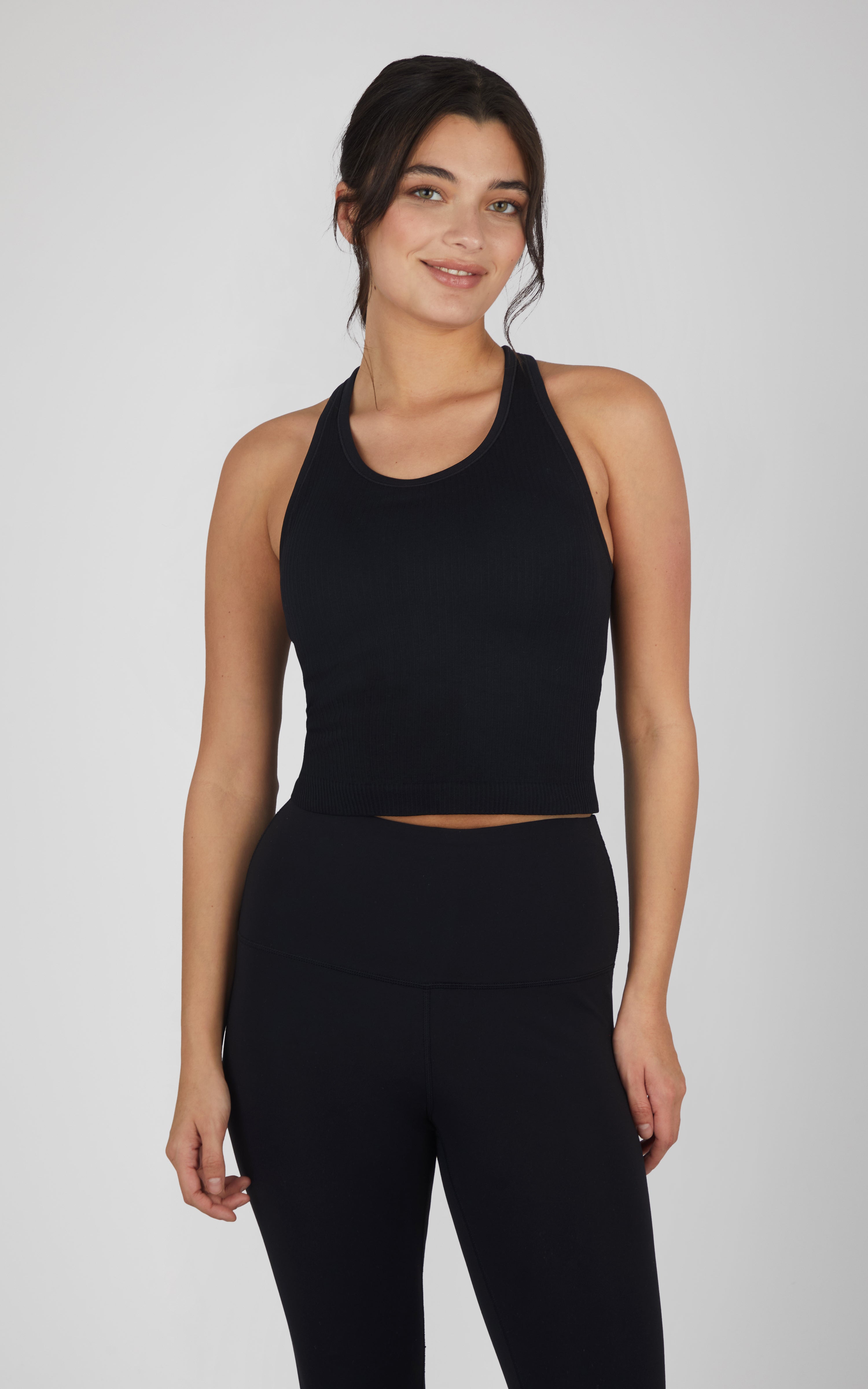 Polo Ribbed Seamless Baseline Cropped Tank Top - 1414SLW – 90 Degree by  Reflex