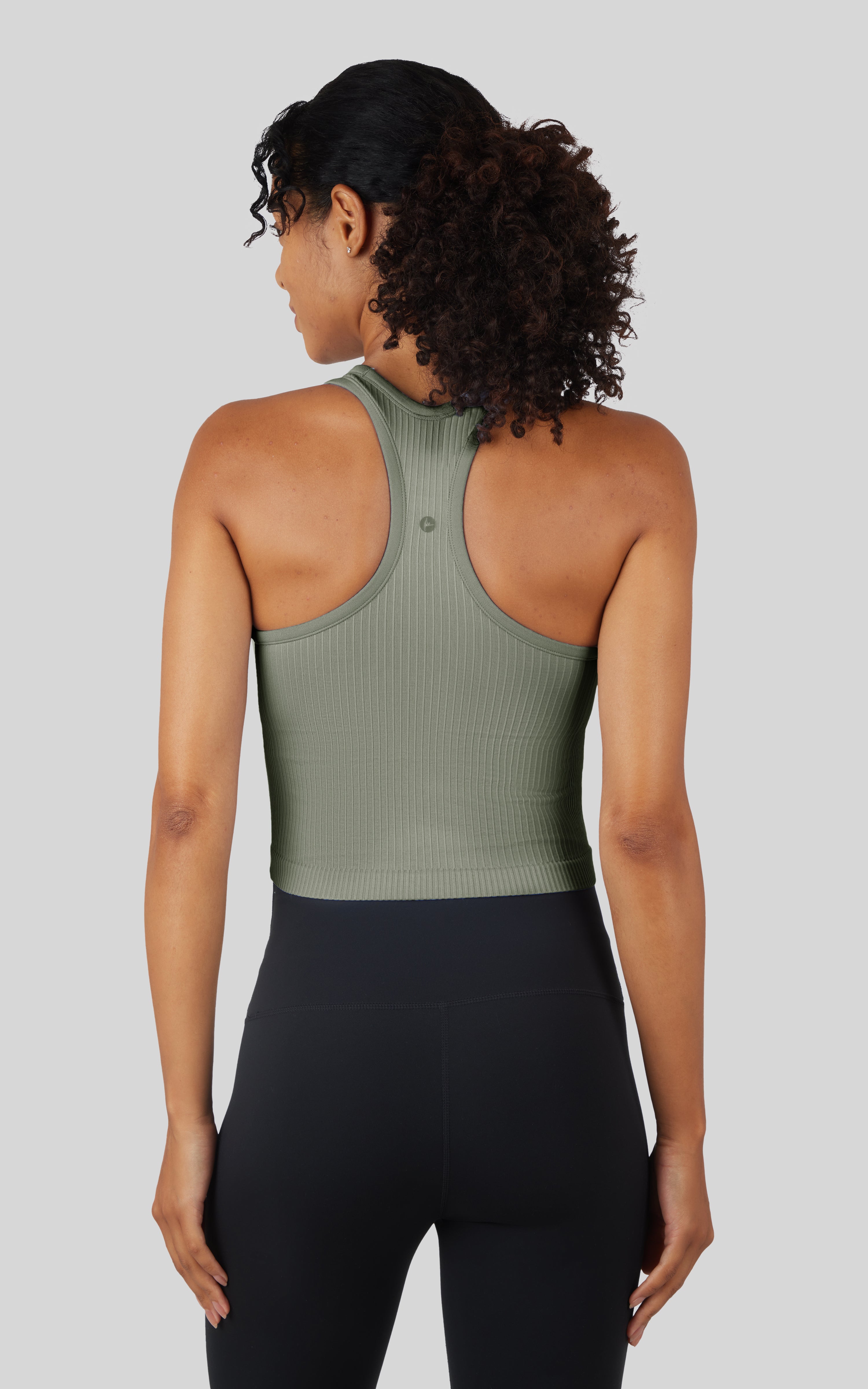 Ribbed Tank  with Padded Bra