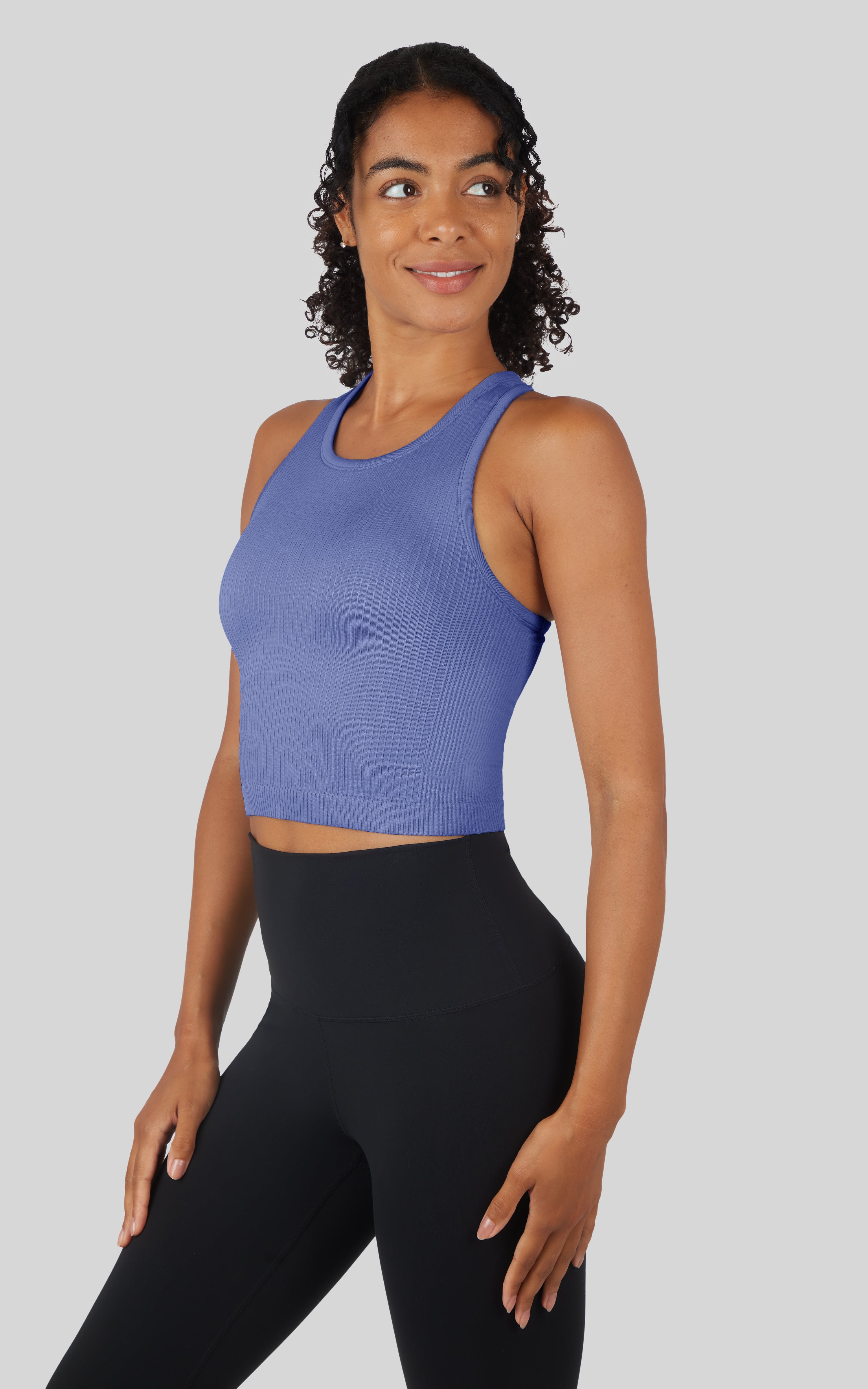 Ribbed Tank  with Padded Bra