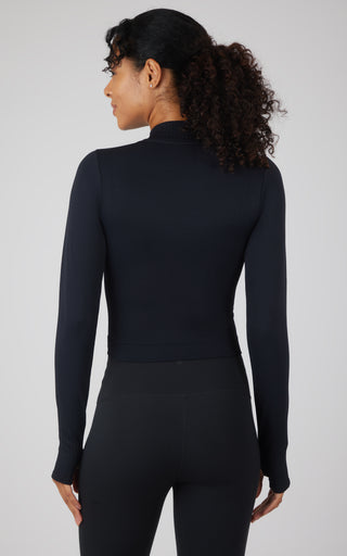 Seamless Porsha Long Sleeve Racer Length Active Shirt