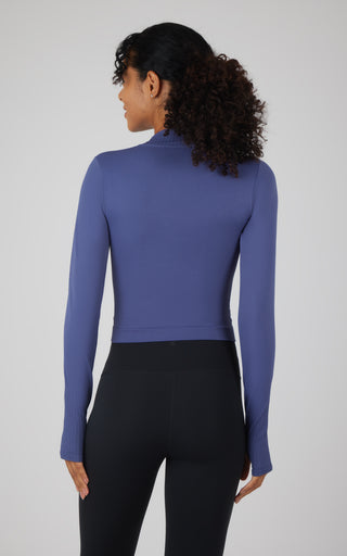 Seamless Porsha Long Sleeve Racer Length Active Shirt