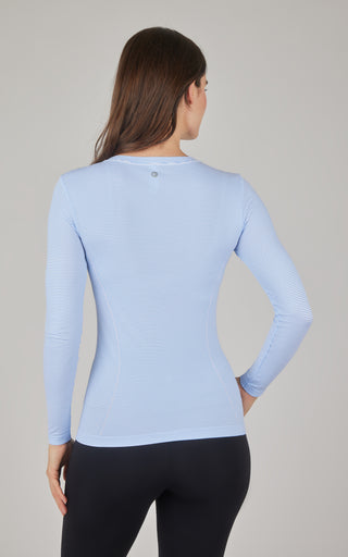 Seamless Caddy Long Sleeve Crew Neck Top