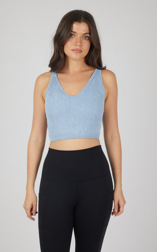 2-Pack Stone Wash Seamless Alamo V-Neck Tank