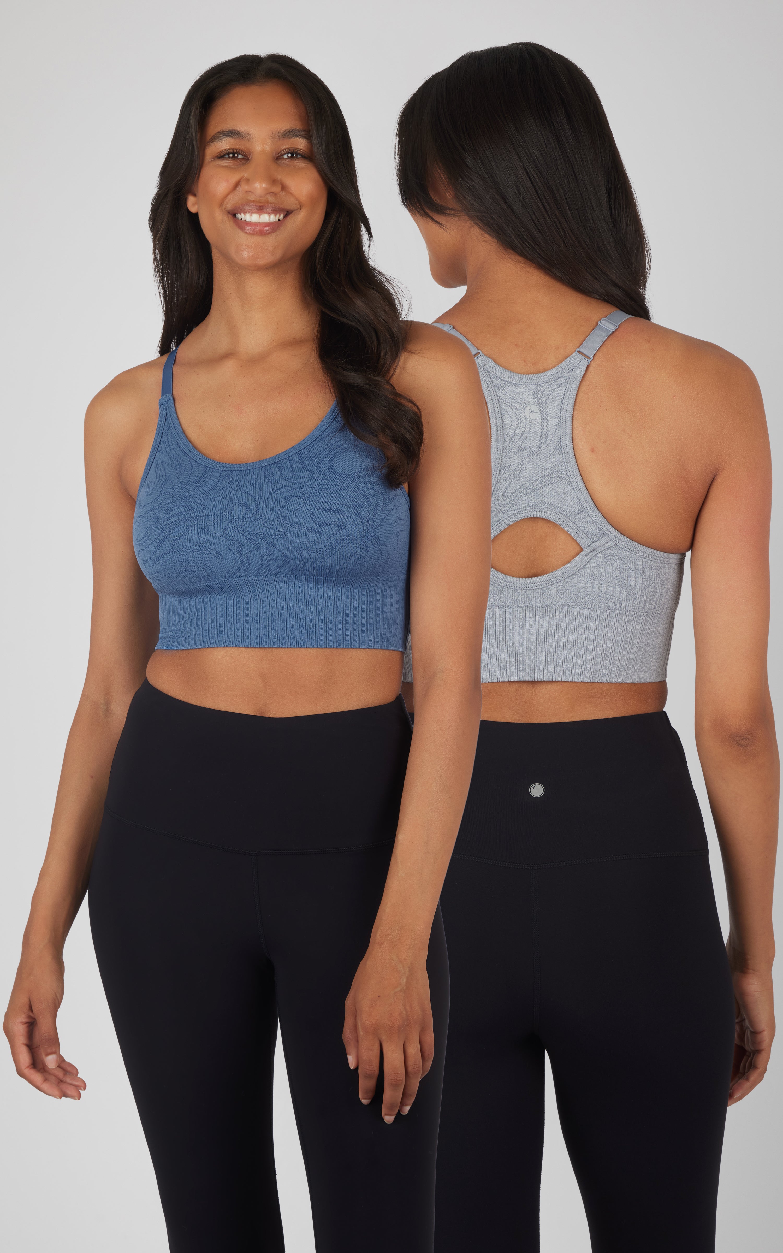 2 Pack Seamless Noah Marble Bra Top