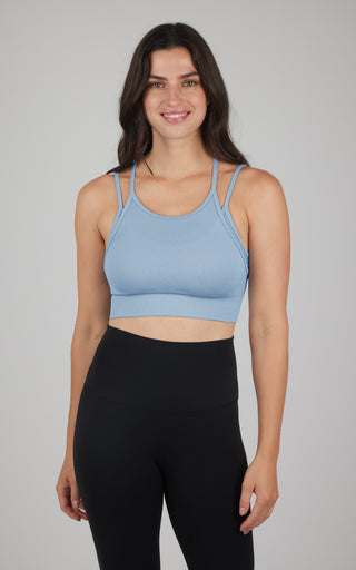 Ribbed Seamless Lively Double Layer Bra