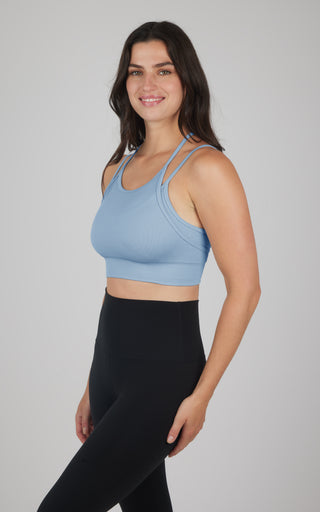 Ribbed Seamless Lively Double Layer Bra