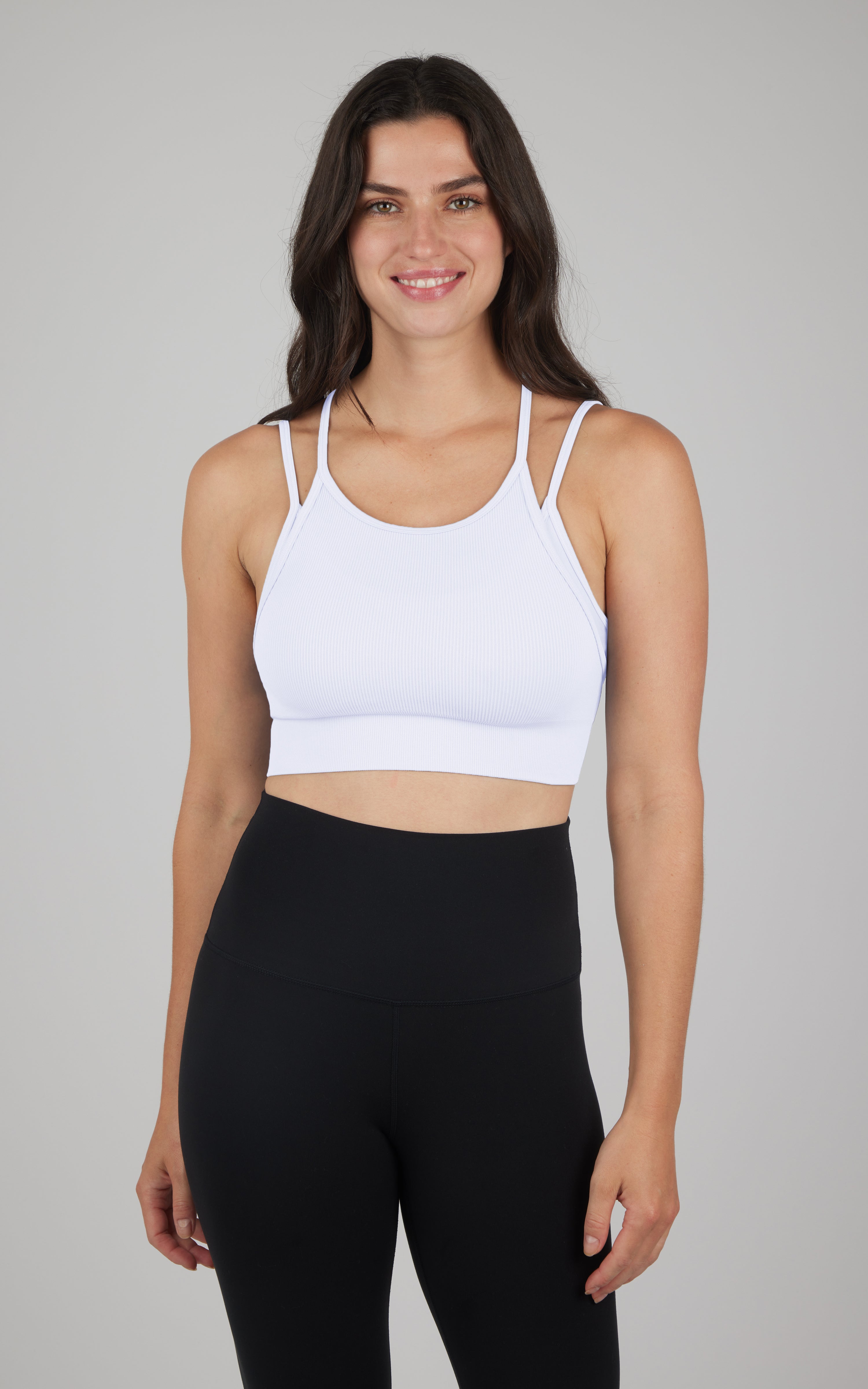 Ribbed Seamless Lively Double Layer Bra