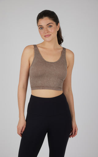 Stonewash Alamo Scoop Neck Bralette Tank 2 Pack