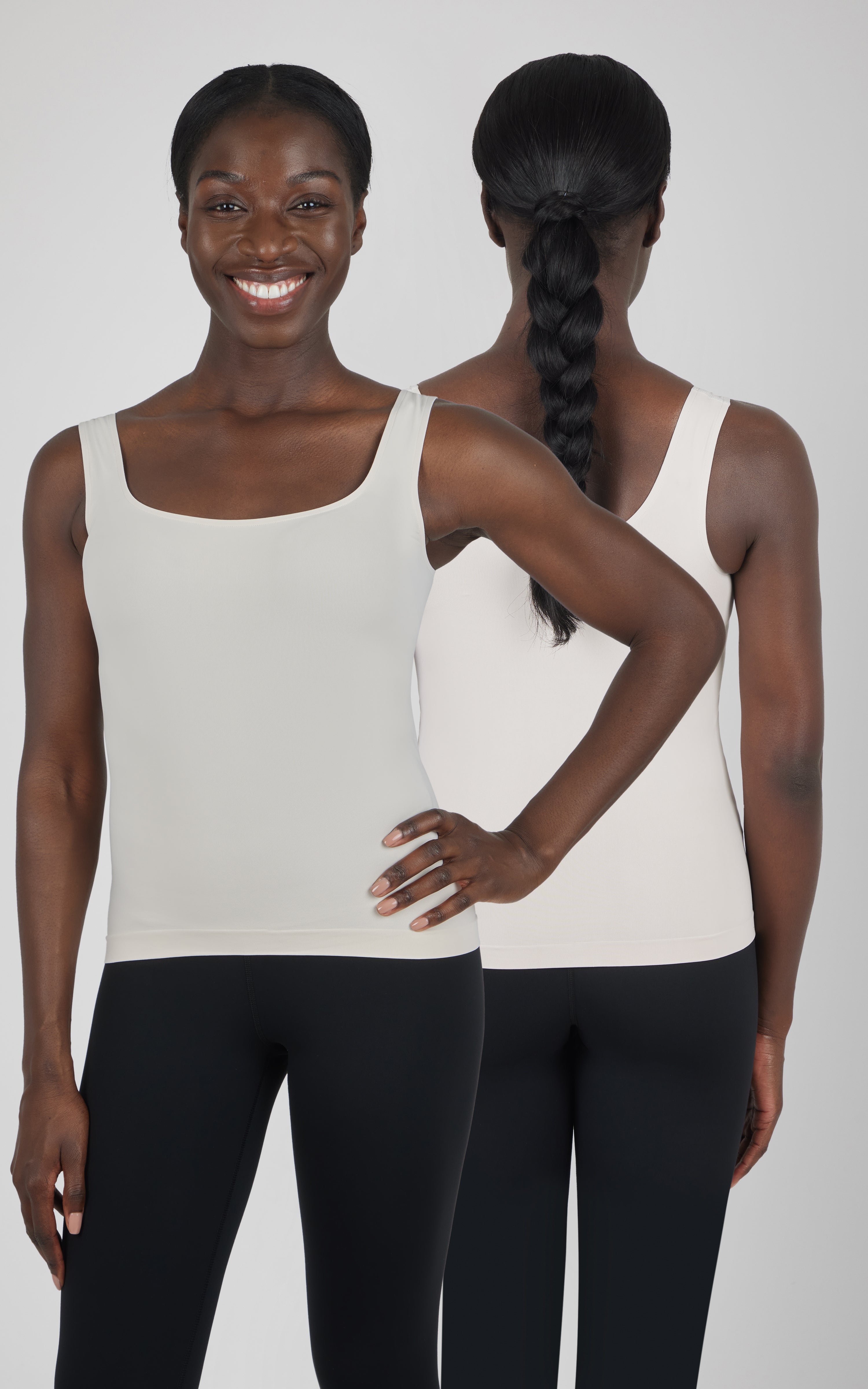 2 Pack Scoop Neck Devon Fitted Tank Top