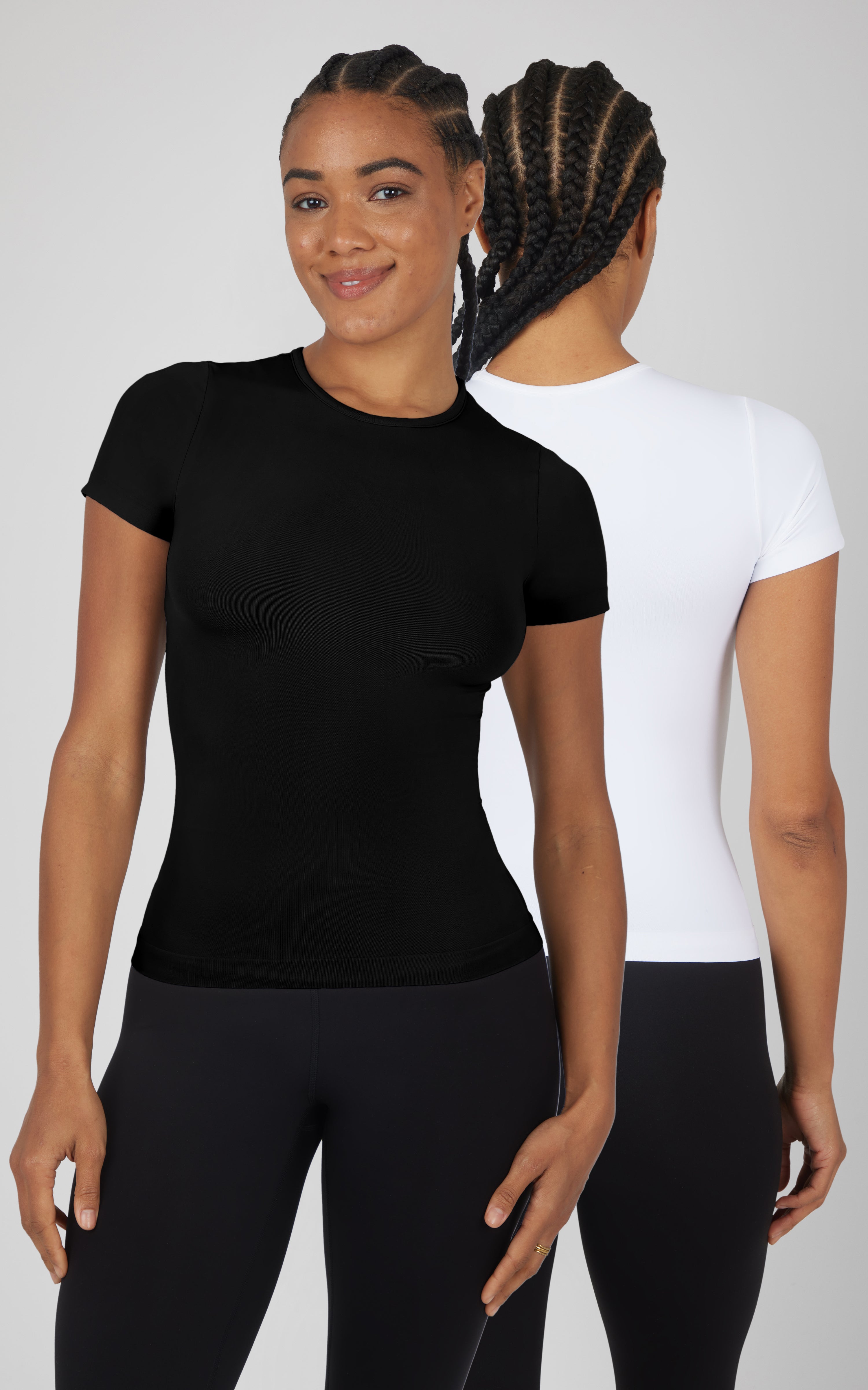 2 Pack Crew Neck Short Sleeve Top