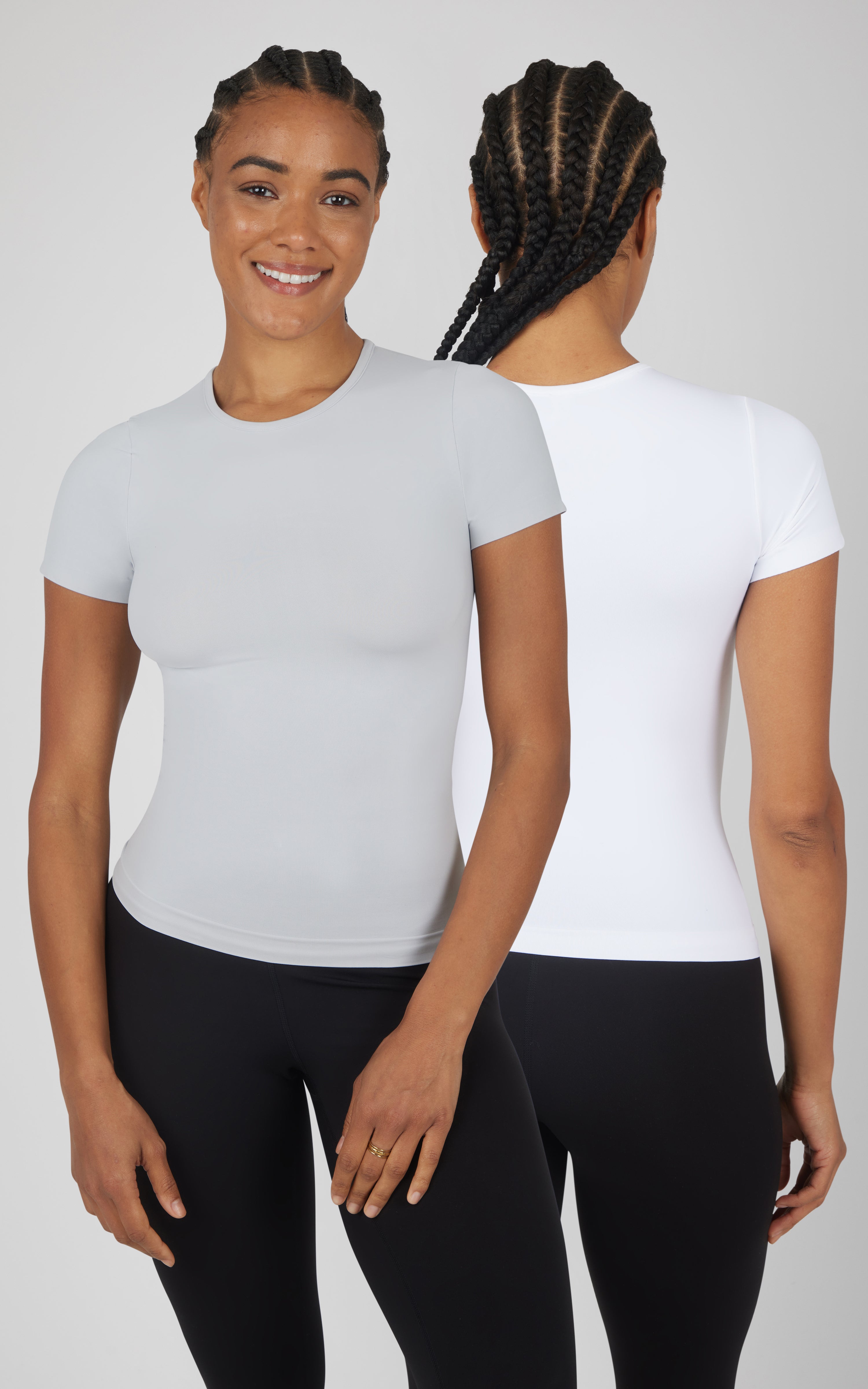 2 Pack Crew Neck Short Sleeve Top