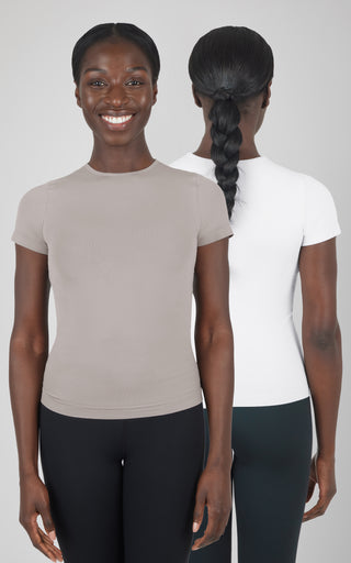 2 Pack Crew Neck Short Sleeve Top