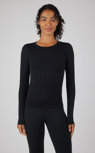 2 Pack Seamless Bridgett Full Length Slim Fit High Neck Long Sleeve Top