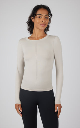 2 Pack Seamless Bridgett Full Length Slim Fit High Neck Long Sleeve Top