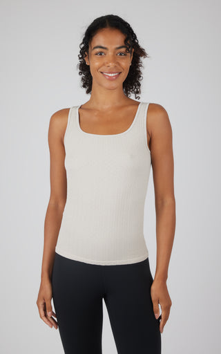 2 Pack Textured Square Neck Tanks