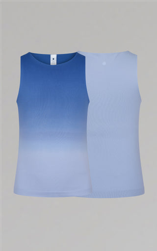 Girls 2 Pk Seamless Motion High Neck Tank