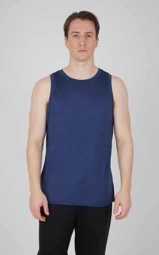 Mens Cationic Two Tone Heather Pace Muscle Tank