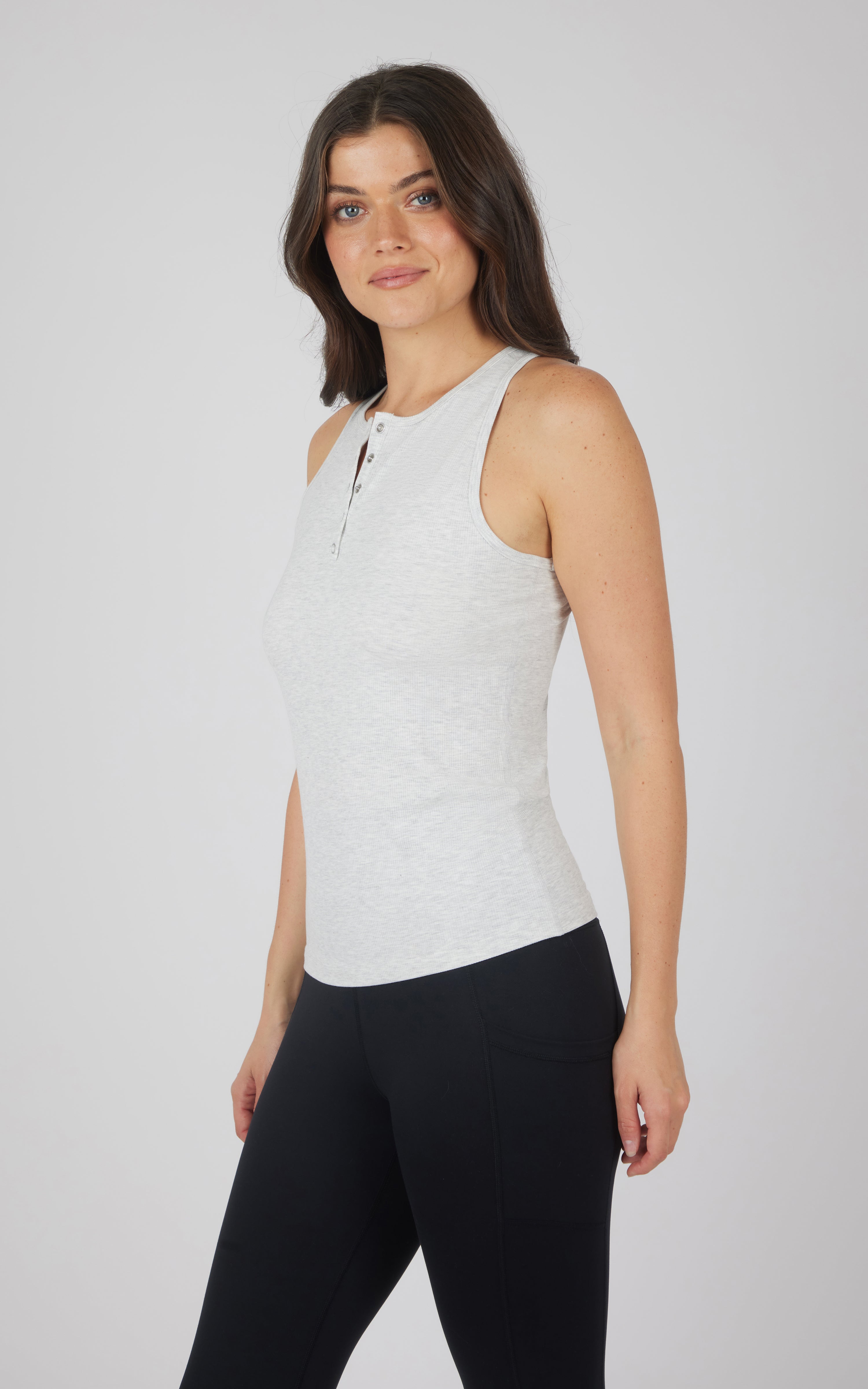 Heavenly Rib  Henley Tank