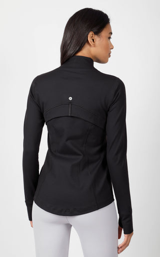 90 Degree By Reflex - Women's Lux Slim Fit Track Jacket - Mocha