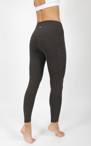 90 Degree By Reflex High Waist Flare Yoga Pant with Front Split - Rouge  Blush - XS : Clothing, Shoes & Jewelry 