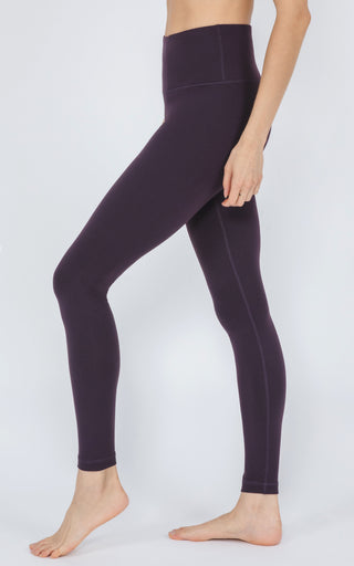90 Degree By Reflex, Pants & Jumpsuits, 9 Degree By Reflex Womens Power  Flex Yoga Pants Leggings Plum Purple Pockets